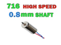 موتور کوادکوپتر 716 دور بالا با قطر شفتا 0.8 میلیمتر
