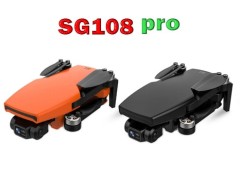 کوادکوپتر sg108 pro مجهز به دو دوربین زیر و جلو - موتور براشلس- و جی پی اس برای بازگشت به  خانه دقیق