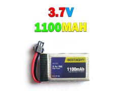 باتری لیتیوم پلیمر 3.7 ولت 1100 میلی آمپر