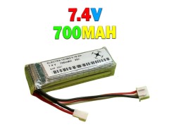 باتری اورجینال لیتیوم پلیمر 7.4 ولت 700 میلی آمپر