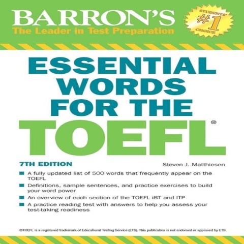 کتاب انگلیسی اسنشیال وردز فور تافل Essential Words for the TOEFL 7th