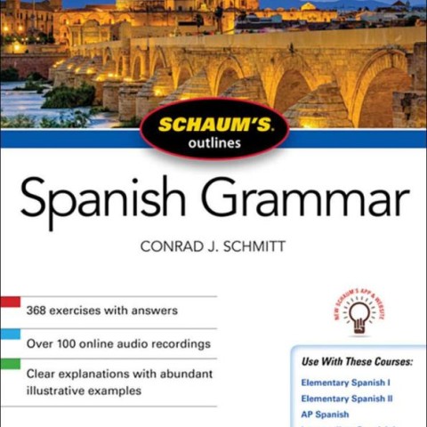 کتاب گرامر اسپانیایی Schaum&#39;s Outline of Spanish Grammar