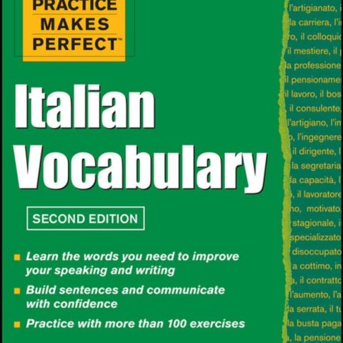 کتاب لغات ایتالیایی ایتالین وکبیولری Practice Makes Perfect Italian Vocabulary