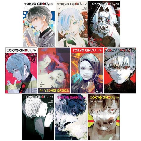 مجموعه ی 16 جلدی مانگای Tokyo Ghoul re توکیو غول بازگشت به زبان انگلیسی