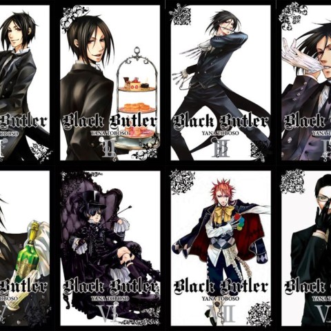 مجموعه مانگا Black Butler مانگای پیشخدمت سیاه به زبان انگلیسی