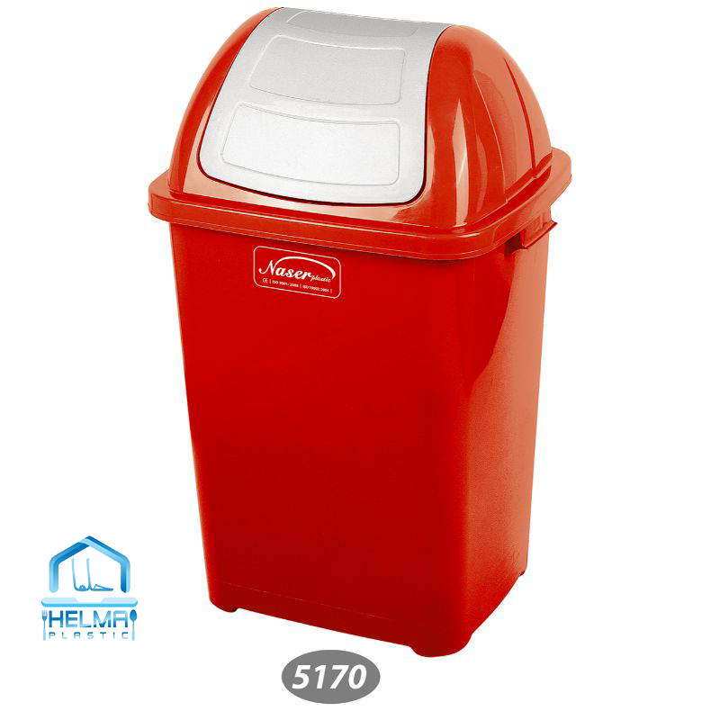 سطل زباله پدالی و چرخدار ناصر پلاستیک – مدل 5170