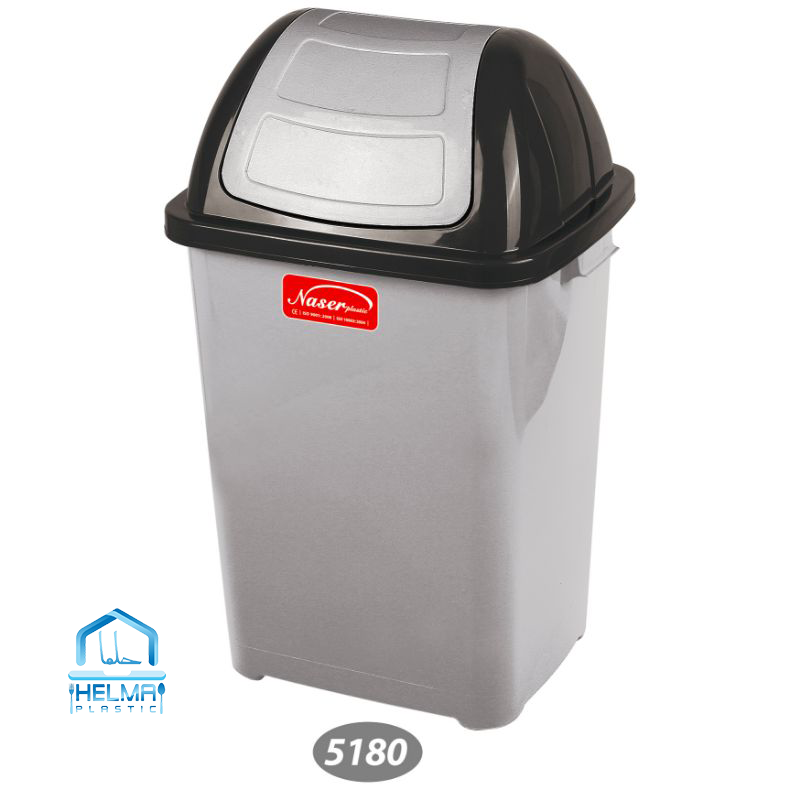 سطل زباله پدالی و چرخدار ناصر پلاستیک – مدل 5180