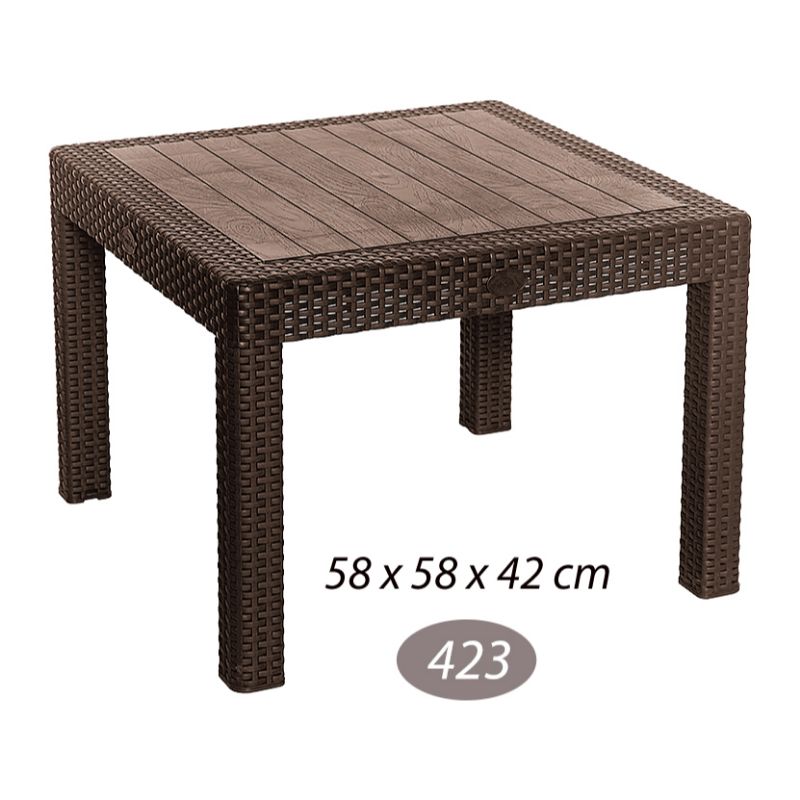 میز جلو مبلی حصیربافت ناصر پلاستیک – مدل 423