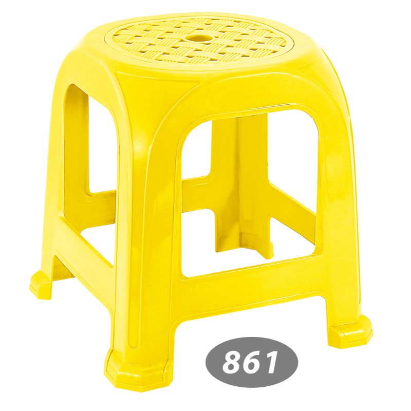 چهارپایه پلاستیکی حصیربافت متوسط ناصر پلاستیک – مدل 861