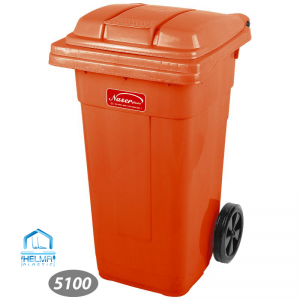 سطل زباله چرخدار ناصر پلاستیک – مدل 5100