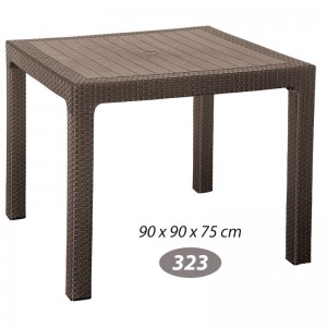 میز مربع حصیربافت ناصر پلاستیک – مدل 323