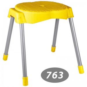 چهارپایه حصیربافت پایه فلزی ناصر پلاستیک – مدل 763
