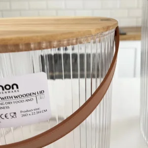 سطل برنج لیمون 12 لیتری مدل DH2455 درب چوبی