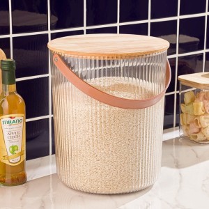 سطل لیمون 3 لیتری درب چوبی