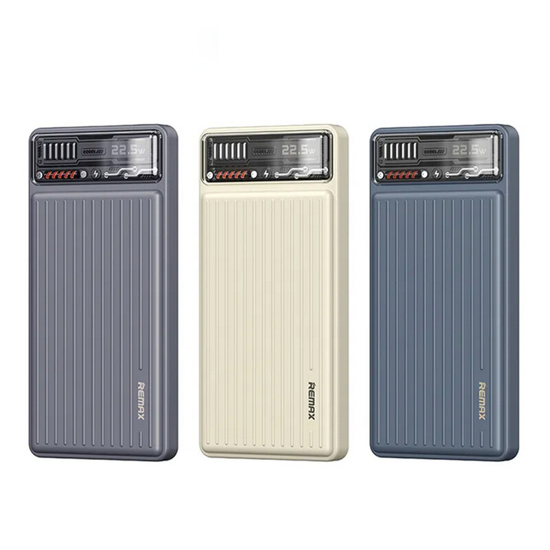 پاوربانک 10000 دارای LED ریمکس مدل Remax 10000 Power Bank with LED and Cable Model Rpp-616