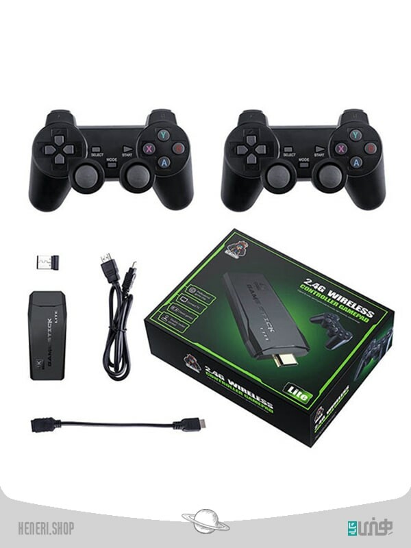 کنسول بازی Olevo با 2 دسته بلوتوثی Game console with 2 bluetooth handles
