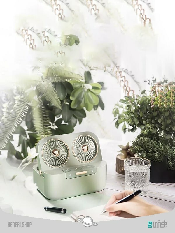فن و مرطوب کننده قابل حمل Portable fan and charger