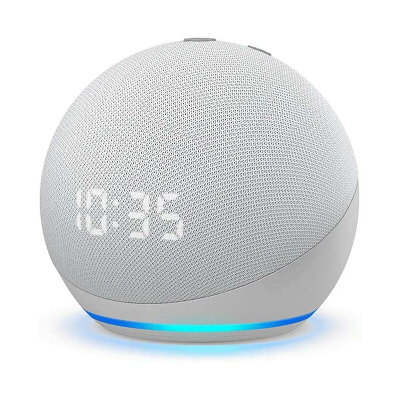 اسپیکر هوشمند با الکسا و ساعت Smart speaker with clock and Alexa echo dot