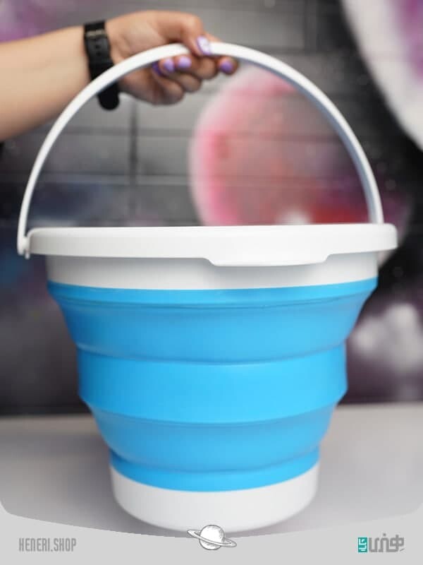 سطل سیلیکونی تاشو Folding silicone bucket