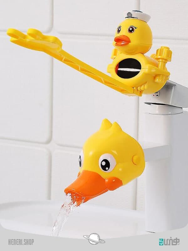ست شیر آب آموزش و کمکیار کودک طرح جوجه Kids Cartoon Duck Design Faucet Extender