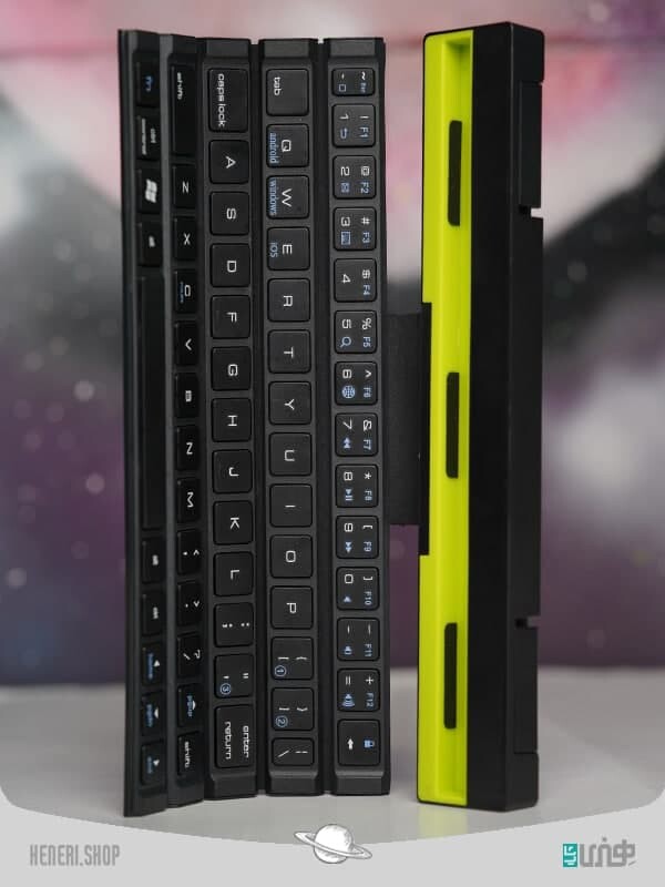 کیبورد mini بلوتوثی تاشو مدل(Portable Mini Folding Bluetooth Keyboard Foldable (R4 Keyboard