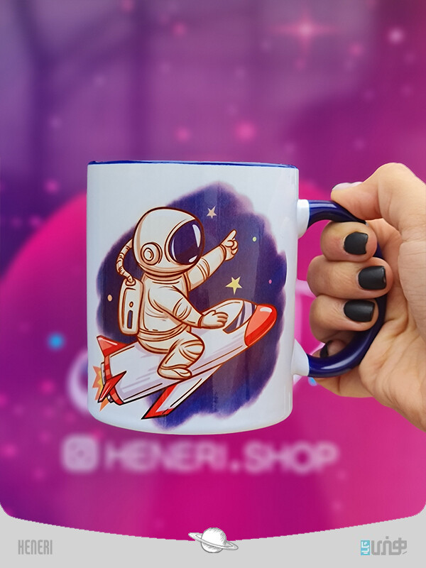 ماگ چاپی طرح سیاره هنری