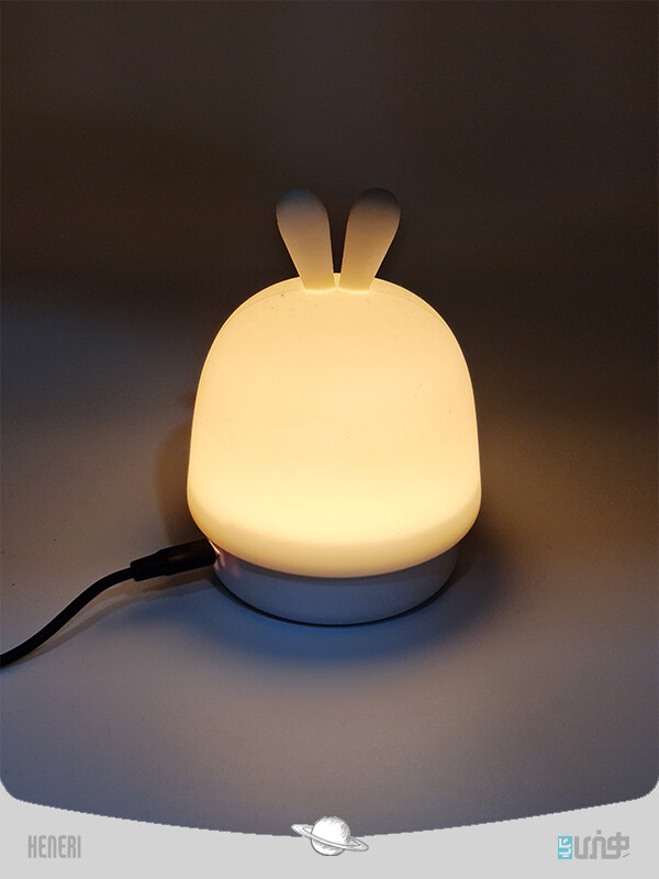 چراغ خواب سلیکونی خرگوش Night Light USB Powered Table Lamp Silicone Warm Light Home Decor