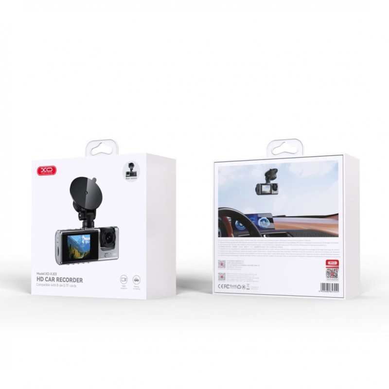 دوربین ثبت وقایع برند HD Camera Car Recorder Compatible With 8-64 G TF Cards  XO -XJ03