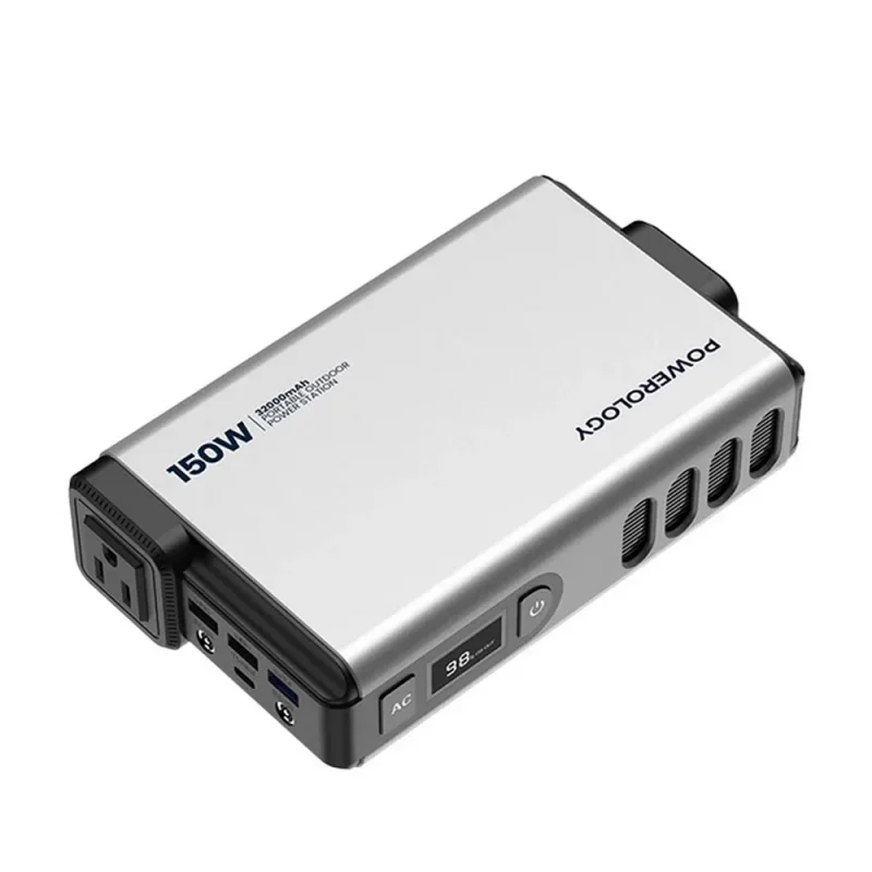اینورتر و پاوربانک قابل حمل 150 وات 32000 پاورولوژی  Mini Power Station Powerology  150W 32000mAh PD 100W PPBCHA31