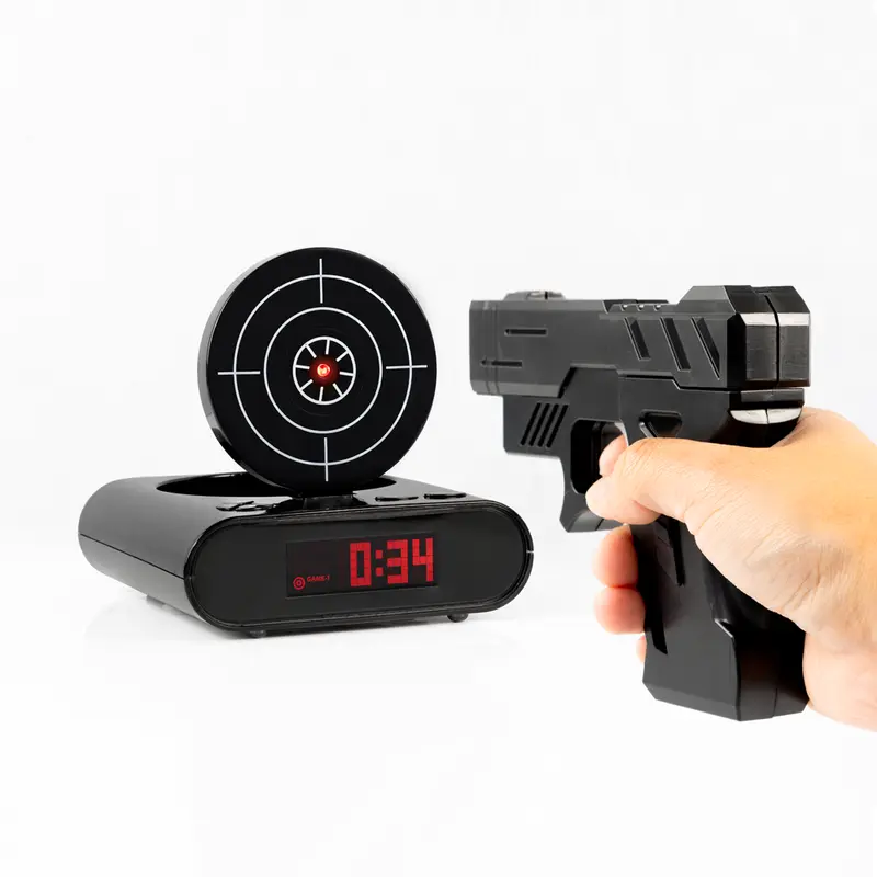 ساعت زنگ‌ دار تفنگی gun alarm clock