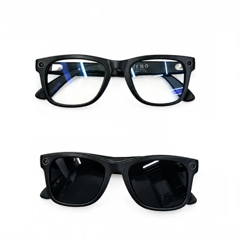 عینک هوشمند دوربین دار طرح متا smart camera glasses whit meta design