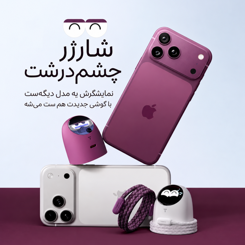 شارژر دیواری نمایشگردار برند Torras مدل  Torras Winky Wall Charger with Display