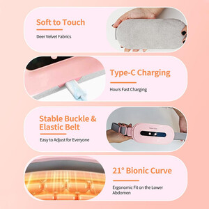 Menstrual belt with massager2