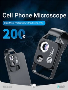 لنز ماکرو میکروسکوپی 200X CPL قابل حمل تلفن همراه Portable 200X CPL Macro Microscope Lens