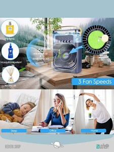 پنکه و مرطوب کننده محیط Fan and humidifier