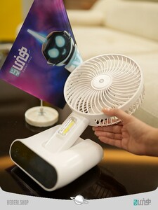 پنکه و لامپ شارژی کمپینگ  Rechargeable camping fan and lamp