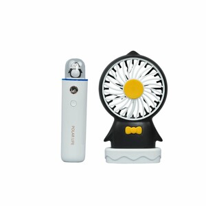 REMAX RL-LF09 GIDDYO SERIES PORTABLE 2 IN 1 USB FAN + FACE HUMIDIFIER SET (1)