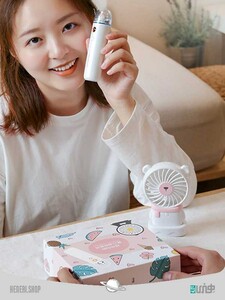 ست دستگاه مرطوب کننده صورت ریمکس REMAX RL-LF09 GIDDYO SERIES PORTABLE 2 IN 1 USB FAN + FACE HUMIDIFIER SET