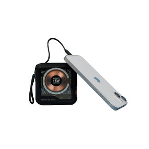 Wireless charging adapter with cable