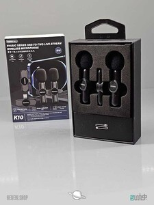 میکروفون وایرلس 2 کاربره برند ری مکس Remax wireless microphone for 2 users