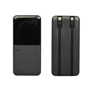 پاوربانک 10000 آمپر همراه با 2 کابل همراه ریمکسRPP-679 power bank with 2 Remax cables 10000Mah
