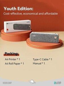 پرینتر حرارتی قابل حمل با کاغذ(A4 portable thermal printer (A4