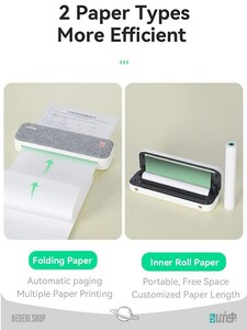 پرینتر حرارتی قابل حمل با کاغذ(A4 portable thermal printer (A4