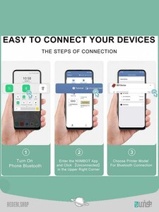 مینی پرینتر حرارتی لیبل مارکر Mini printer Label Maker