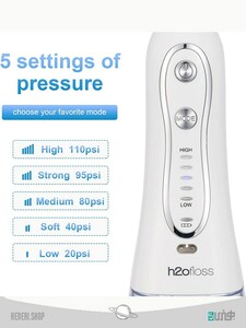 واتر جت شستشوی دهان و دندان h2ofloss قابل حمل Portable h2ofloss oral water jet