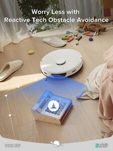 جارو رباتیک روبوراک به همراه ایستگاه شارژ هوشمند Roborock robotic vacuum cleaner with smart charging station