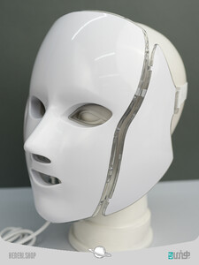 ماسک صورت led جوانساز پوست صورت و گردن با 7 رنگ 7 LED Face Mask and Neck Skin Light Photon Therapy Beauty with Colors