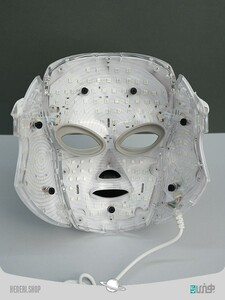 ماسک صورت led جوانساز پوست صورت و گردن با 7 رنگ 7 LED Face Mask and Neck Skin Light Photon Therapy Beauty with Colors