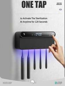 Smart toothbrush holder and disinfectant (7)