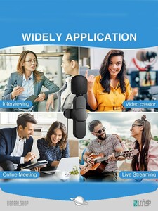 2 میکروفون با1 گیرنده ی لایتنینگ 2 microphones with 1 lightning receiver